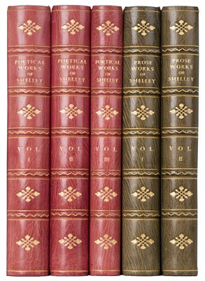 Lot 443 - Shelley (Percy Bysshe). Poetical Works, large paper edition, 3 vols., 1888