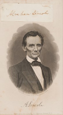 Lot 285 - Lincoln (Abraham, 1809-1865), 16th president of the United States, Brown ink signature...