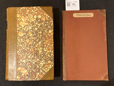 Lot 39 - Britton (John, 1771-1857). Two autograph letters signed to Allan Cunningham, 1837 & 1842