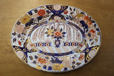 Lot 519 - Meat serving plate. A Victorian ironstone meat serving plate