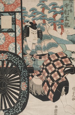 Lot 180 - Kunisada III (Utagawa, 1786-1865). Onôe Kikugorô, circa 1830, woodblock print