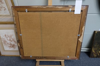 Lot 48 - Dutch School. Still life of a Vase of Flowers on a Ledge, 18th century, oil on canvas