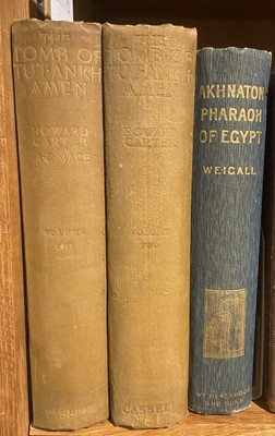 Lot 12 - Carter (Howard & A.. C. Mace). The Tomb of Tut-Ankh-Amen, 2 volumes, 1st edition, 1923-27