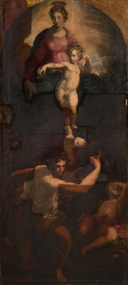 Lot 66 - Etty (William, 1787-1849). The Madonna and Child with Saints John the Baptist...