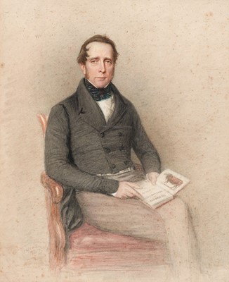 Lot 97 - Wageman (Thomas Charles, 1787-1863). Portrait of Thomas Eyton, 1847, watercolour