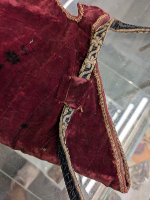 Lot 436 - Embroidered Bowcase. A needlework bowcase, probably Persian or Indian, 18th century