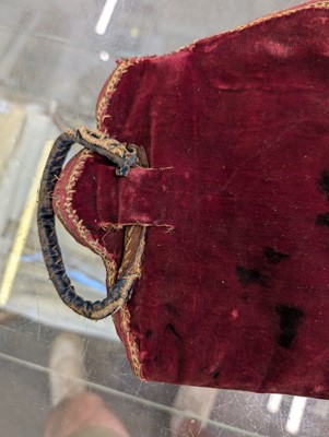 Lot 436 - Embroidered Bowcase. A needlework bowcase, probably Persian or Indian, 18th century