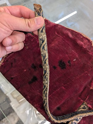 Lot 436 - Embroidered Bowcase. A needlework bowcase, probably Persian or Indian, 18th century