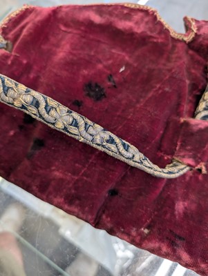 Lot 436 - Embroidered Bowcase. A needlework bowcase, probably Persian or Indian, 18th century