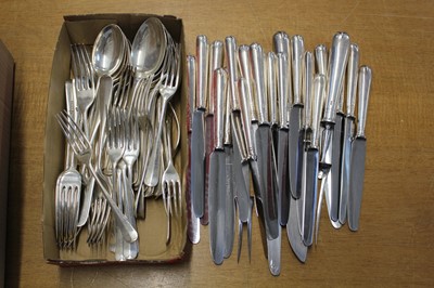 Lot 618 - Silver cutlery. Various silver cutlery by Garrard & Co, Sheffield, 1954