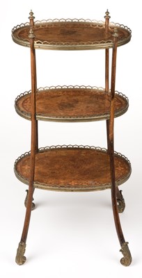 Lot 540 - Étagère. A French walnut étagère circa 1900