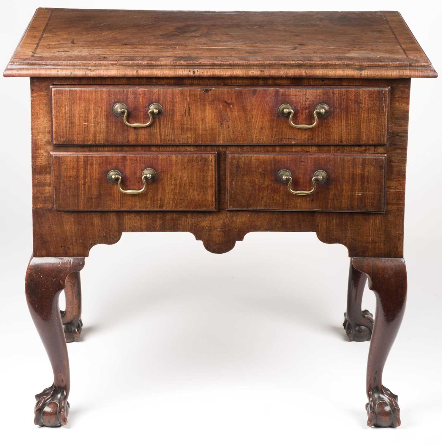 Lot 543 - Lowboy. A walnut lowboy, 18th century