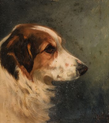 Lot 123 - Batt (Arthur, 1846-1911). Portrait of a Collie & Portrait of a Rough-Haired Terrier, 1888