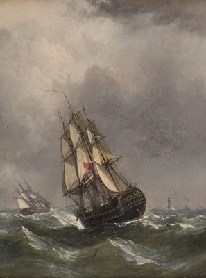 Lot 73 - Knell (William Adolphus, 1801-1875). A Storm off Eddystone, 1831