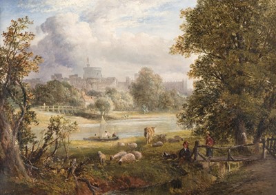 Lot 95 - Whittle (Thomas, 1854-1883). Windsor Castle from Eton, 1877