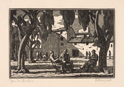 Lot 221 - Raverat (Gwen, 1885-1957). Jeu De Boules, Vence, in Sunlight, 1925