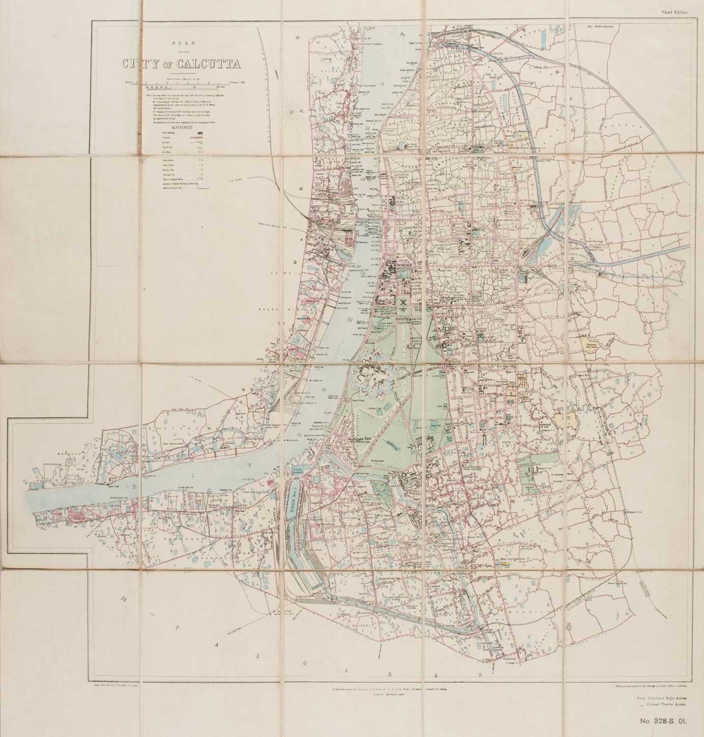 Lot 100 - Calcutta. Plan of the City of Calcutta, 1901