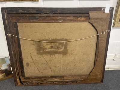 Lot 117 - Naive School. Border Collie in a Landscape, circa 1850, oil on canvas