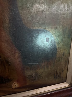 Lot 117 - Naive School. Border Collie in a Landscape, circa 1850, oil on canvas