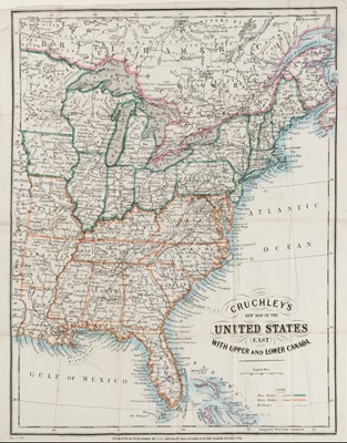 Lot 147 - United States. Cruchley (G.F.). Cruchley's New Map of the United States..., 1861
