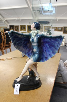 Lot 536 - Goldschneider. A 1920s art deco pottery figure