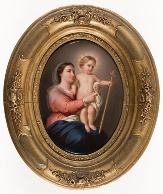 Lot 56 - Raphael. The Tempi Madonna & another, Berlin KPM Porcelain plaques