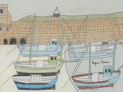 Lot 383 - Pearce (Bryan, 1929-2006). Boats at St Ives