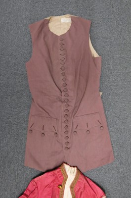 Lot 431 - Clothing. Footman's court dress suit worn by George Birry to wait on King Edward VII