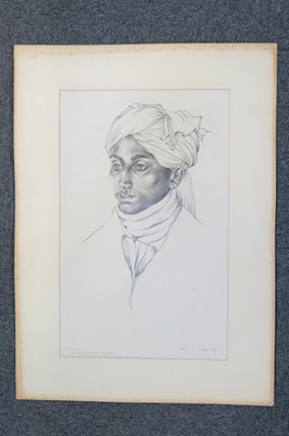 Lot 325 - Collett-Mason (William Wallace Collett, 1895-1957). Dumah Khan, Baloch Quetta, 6th April 1923, pencil