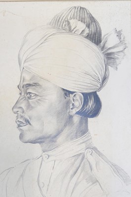 Lot 325 - Collett-Mason (William Wallace Collett, 1895-1957). Dumah Khan, Baloch Quetta, 6th April 1923, pencil
