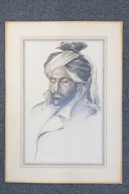 Lot 325 - Collett-Mason (William Wallace Collett, 1895-1957). Dumah Khan, Baloch Quetta, 6th April 1923, pencil