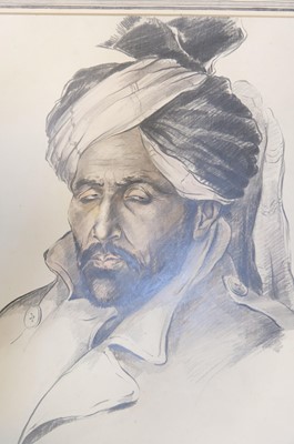 Lot 325 - Collett-Mason (William Wallace Collett, 1895-1957). Dumah Khan, Baloch Quetta, 6th April 1923, pencil