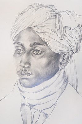 Lot 325 - Collett-Mason (William Wallace Collett, 1895-1957). Dumah Khan, Baloch Quetta, 6th April 1923, pencil