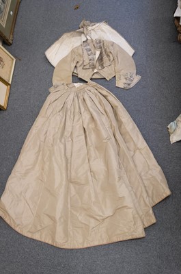 Lot 427 - Clothing. A two-piece silk gown, circa 1860s, & 5 others similar