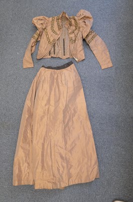 Lot 427 - Clothing. A two-piece silk gown, circa 1860s, & 5 others similar