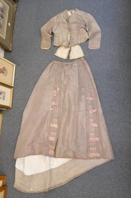 Lot 427 - Clothing. A two-piece silk gown, circa 1860s, & 5 others similar