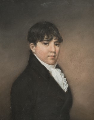 Lot 39 - Smith (John Raphael, 1752-1812). Portrait of a Young Man in a black coat, circa 1790-1800