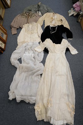 Lot 422 - Clothing. A collection of Victorian and Edwardian ladies' clothing