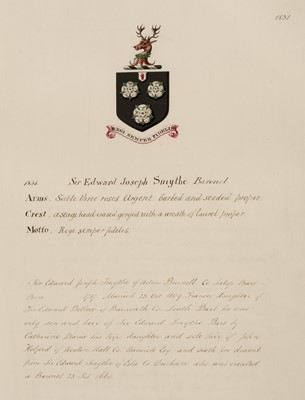 Lot 64 - Shropshire. Manuscript volume recording the Sheriffs of Shropshire from 1831-77