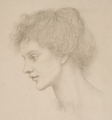 Lot 175 - De Morgan, Evelyn (1855-1919). Study of a female head