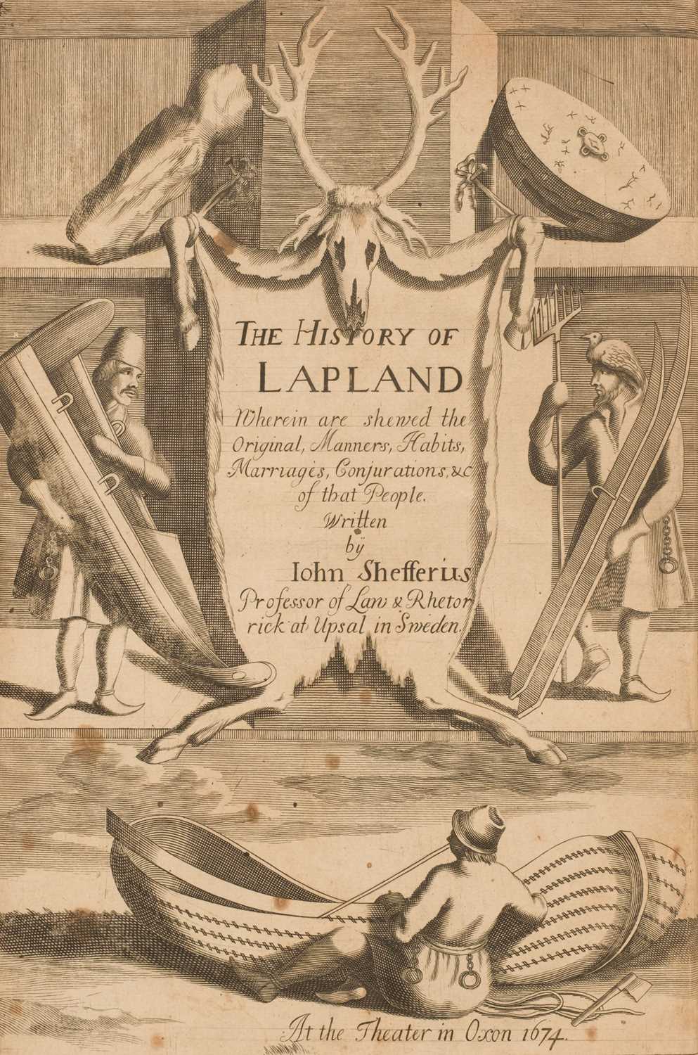 Lot 31 - Scheffer (John). The History of Lapland, 1st ed in English, 1674