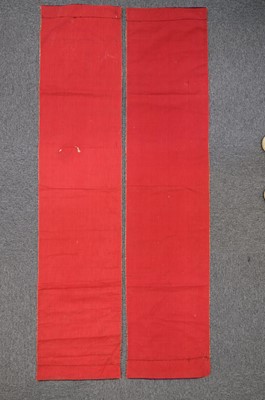 Lot 418 - Chinese. A pair of embroidered panels, late 19th/early 20th century