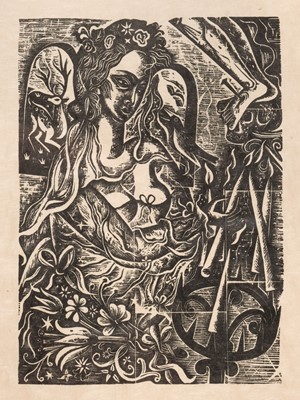Lot 239 - Jones (David, 1895-1974). The Bride, 1924, wood engraving..., and others