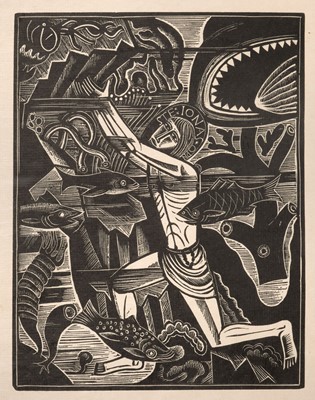 Lot 240 - Jones (David, 1895-1974). The Waters compassed me about, 1926..., and two others