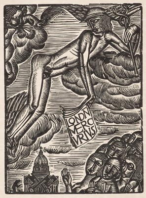 Lot 218 - Jones (David, 1895-1974). Epstein and John, wood engraving