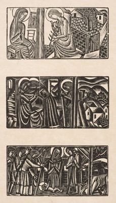 Lot 217 - Jones (David, 1895-1974). A Child’s Rosary, full set of 14 wood engravings