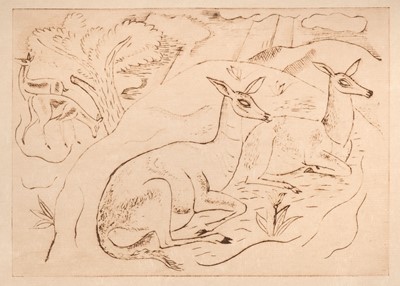 Lot 236 - Jones (David, 1895-1974). Animals at Rest, 1927, plus a large quantity of others