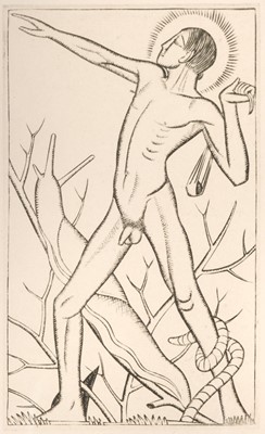 Lot 222 - Gill (Eric, 1882-1940), David, 1926, copper engraving