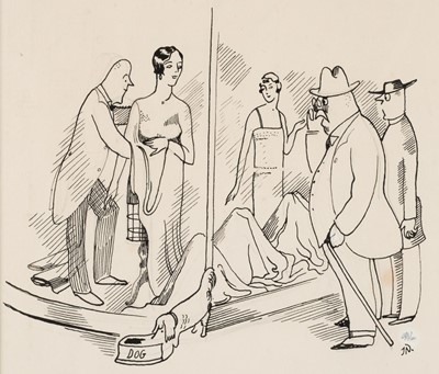 Lot 210 - Nash (John, 1893-1977) The Vigilance Committee, original ink and pencil drawing