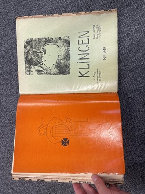 Lot 212 - Klingen, edited by Axel Salto, 4 volumes, 1917-1942